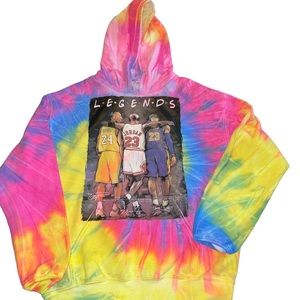 Legends Kobe Bryant Michael Jordan Mens Tie Dye Size Medium By Destinations USA